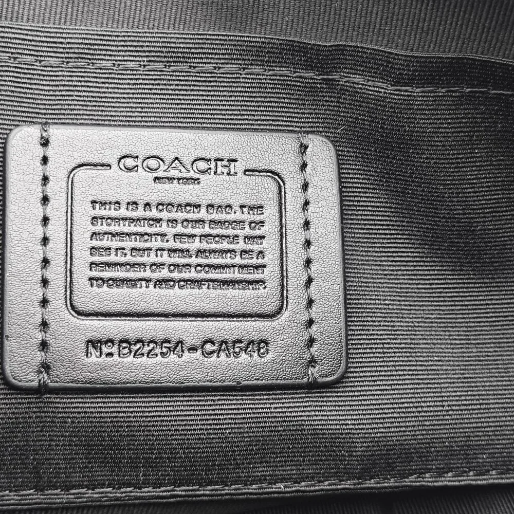 😁😁Coach Teri Shoulder Bag In Signature Canvas black - Picture 6 of 7